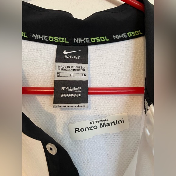 Nike New York Yankees Player Issue Player Worn Dri-Fit Polo Shirt • Sz XL - Picture 5 of 9